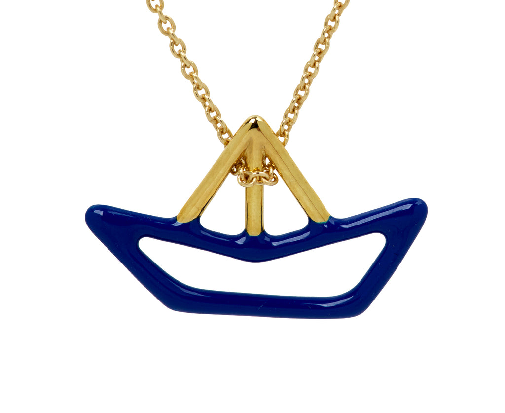 Aliita Little Boat Pendant Necklace - Closeup