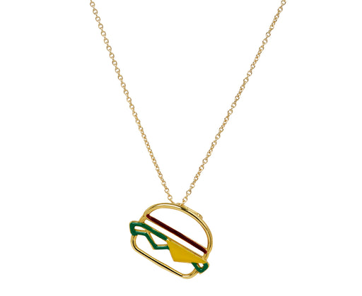 Aliita Hamburger Pendant Necklace