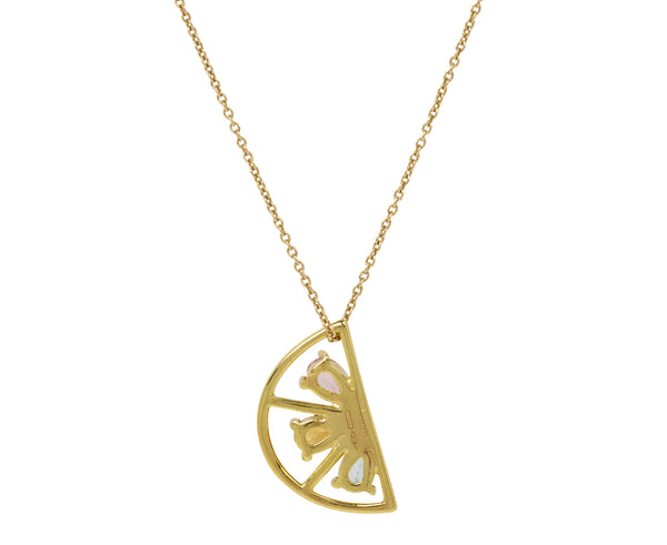 ALIITA ネックレス HALF ORANGE DROP AQUAMARINE NECKLACE Aliita Naranja Pendant Necklace