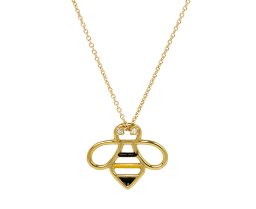 Aliita Brilliant Bee Pendant Necklace