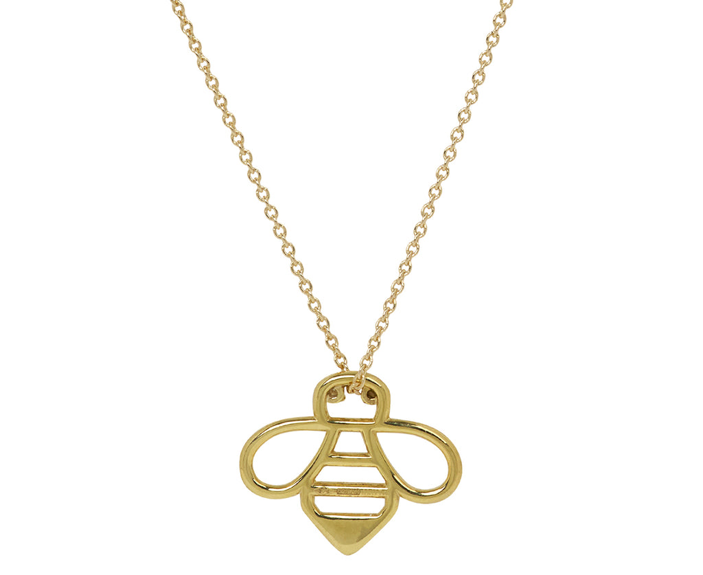 Aliita Brilliant Bee Pendant Necklace - Back View