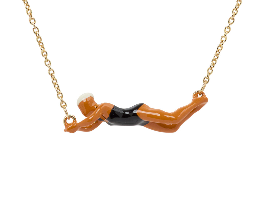 Aliita Swimmer Necklace - Closeup
