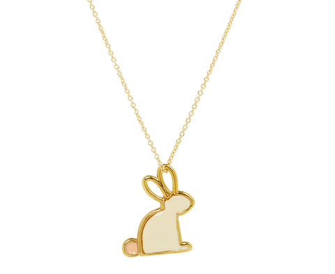Aliita Bunny Prism Pendant Necklace