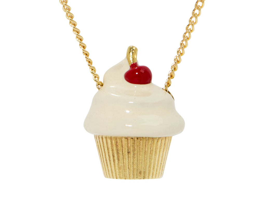 Aliita Cupcake Pendant Necklace - Closeup