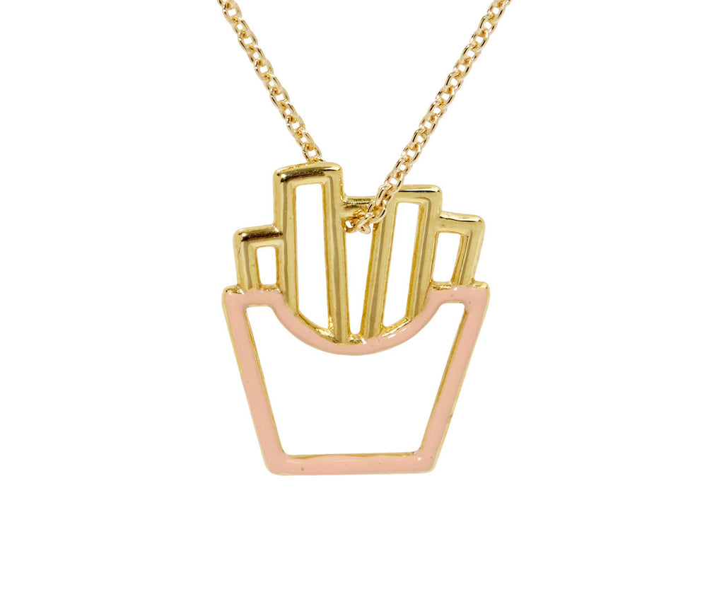 Aliita French Fries Pendant Necklace - Closeup