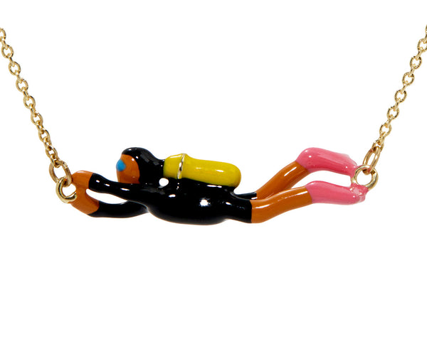 Aliita Scuba Diver Pendant Necklace