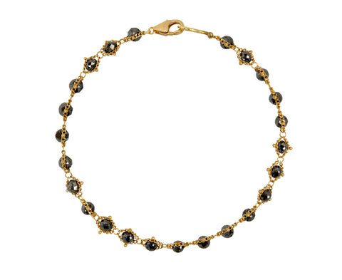 Black Diamond Textile Bracelet