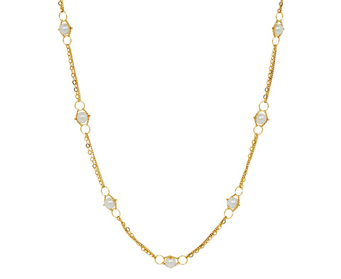 Akoya Pearl Textile Whisper Necklace