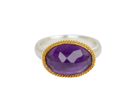 Amali Oval Amethyst Ring