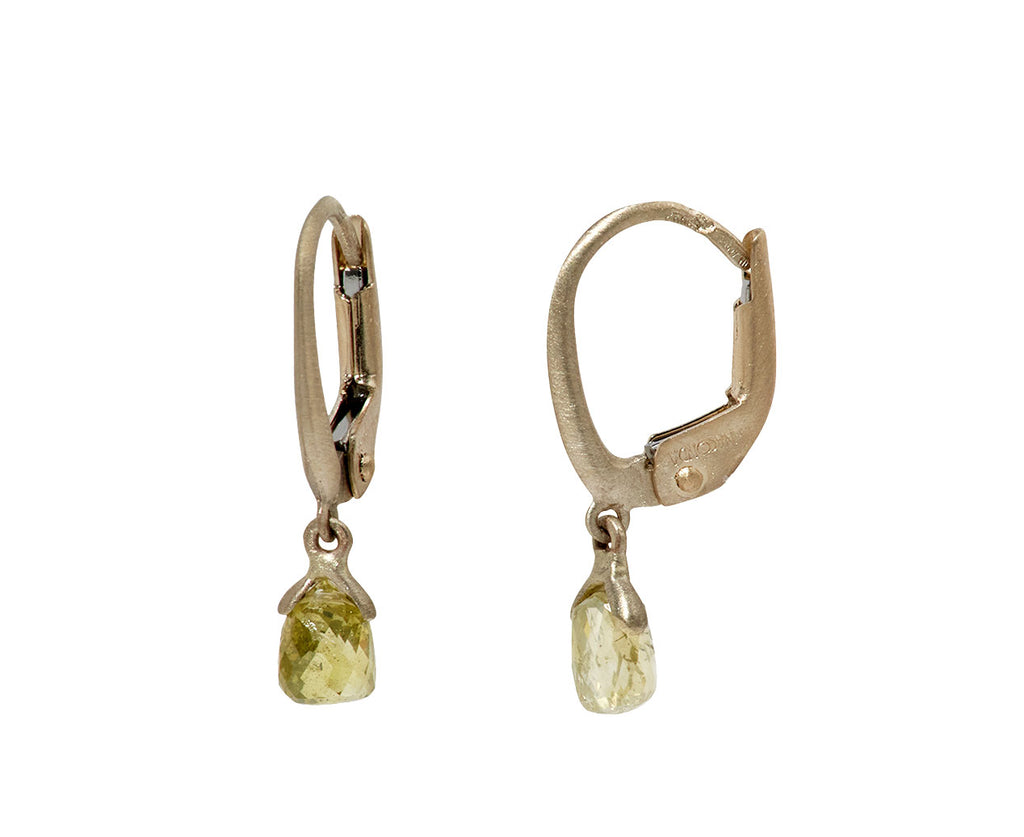 Pale Yellow Diamond Lauren Earrings