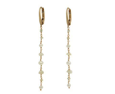 Gray Diamond Rosary Momo Earrings - TWISTonline