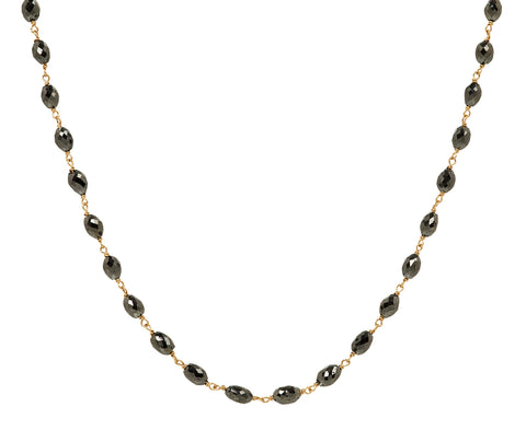 Black Diamond Rosary S Micro Necklace