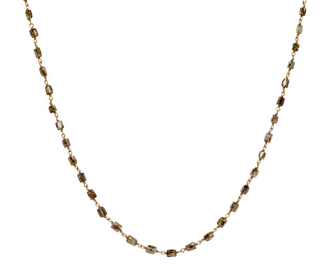 rosay s micro nk clasp yg 19k mixed link wg 18k whit cube degrade champagne dmds ct 9.20 - TWISTonline