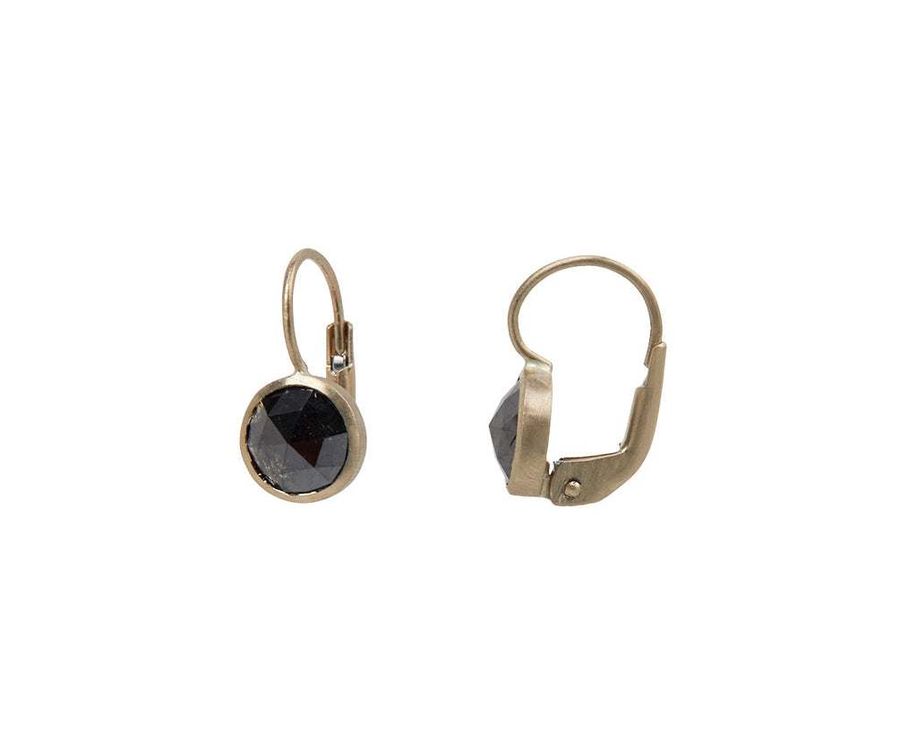 Black Diamond Rose Cut Gwyneth Earrings