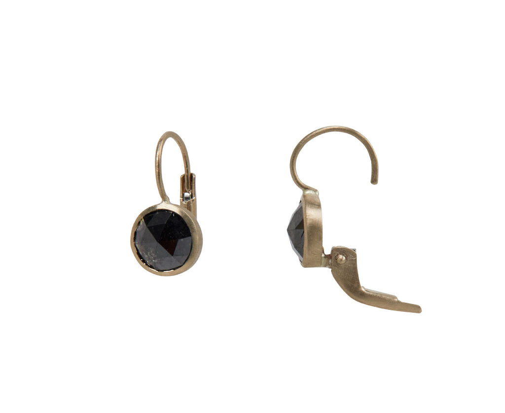 Black Diamond Rose Cut Gwyneth Earrings