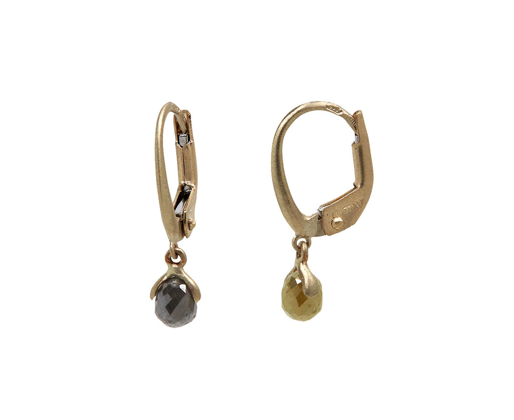 Mis-Matched Gray Diamond Lauren Earrings