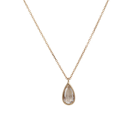 Elongated Champagne Diamond Gwyneth Necklace
