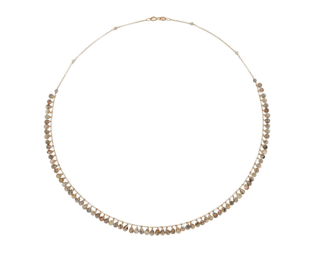 Labradorite Drop Rain Necklace