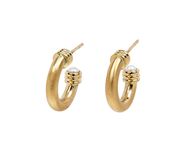 Beck Jewels Open Grotto Hoop Earrings - Main Image