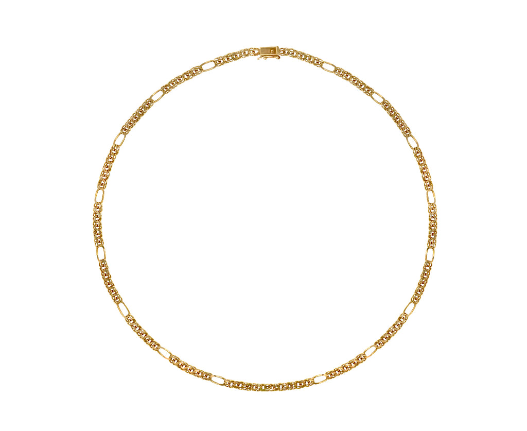 Vintage Double Curved Figaro Chain