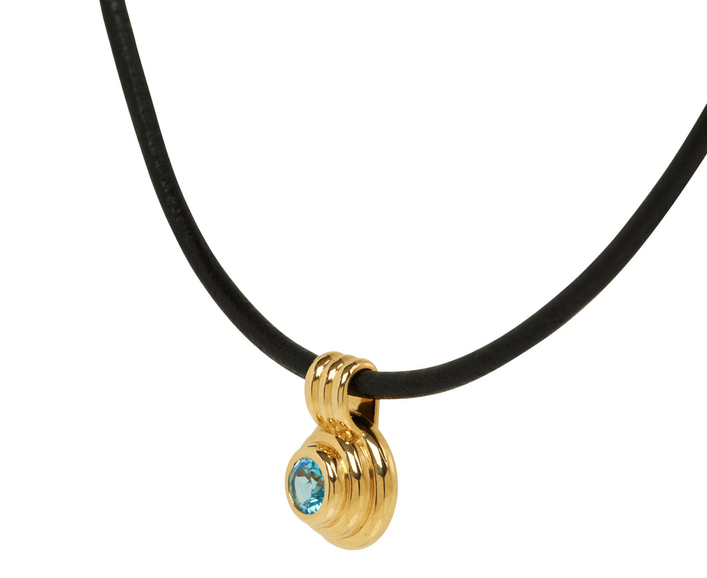 Blue Topaz Ripple Choker Necklace