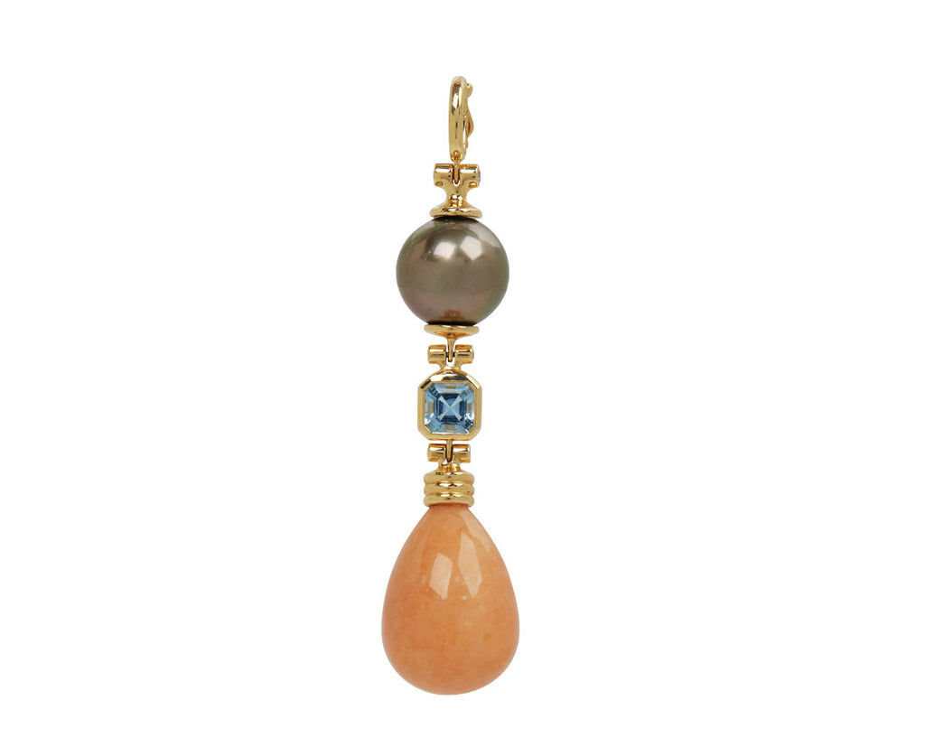 Pearl, Aquamarine and Eosite Porto Pendant ONLY