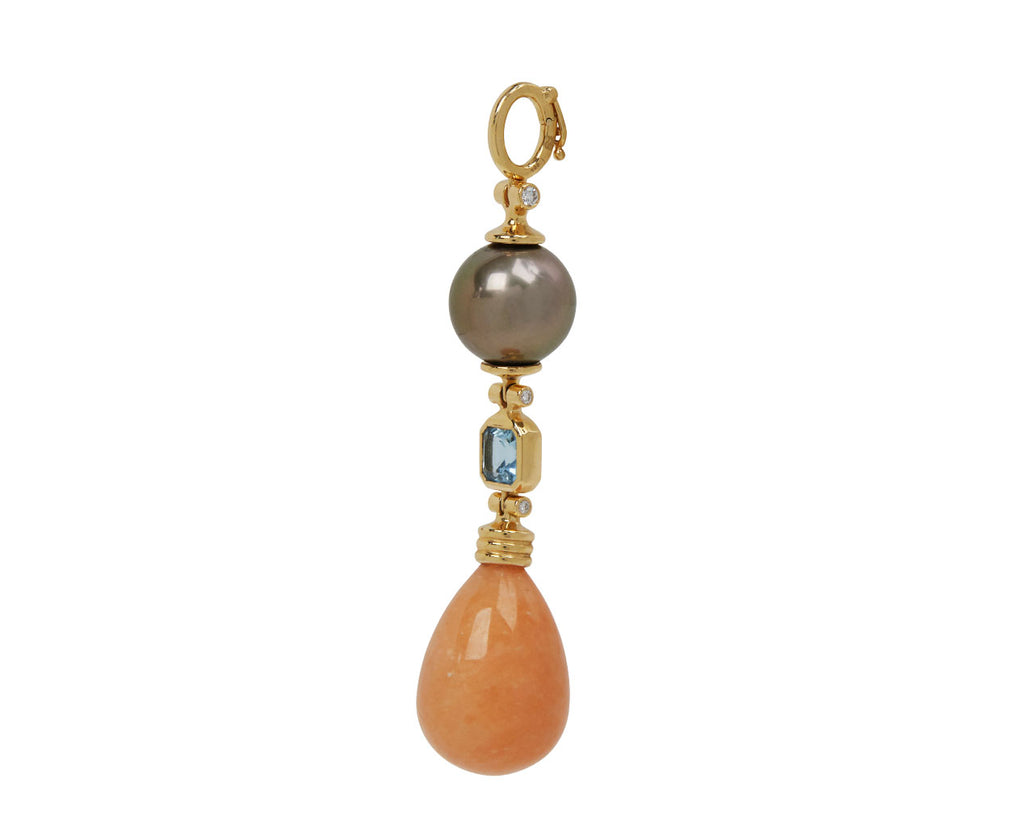 Pearl, Aquamarine and Eosite Porto Pendant ONLY