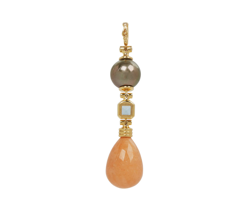 Pearl, Aquamarine and Eosite Porto Pendant ONLY