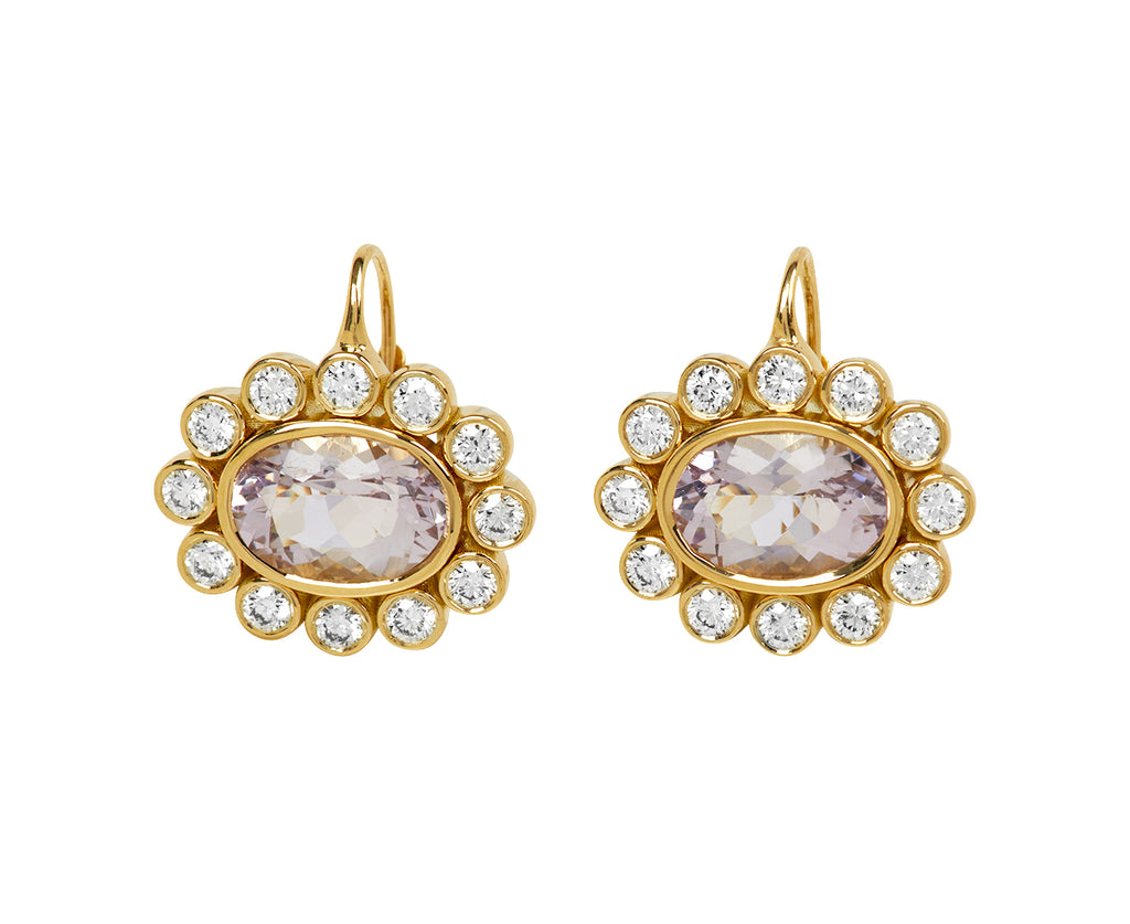 Rose de France Wildflower Earrings with Diamond Petals