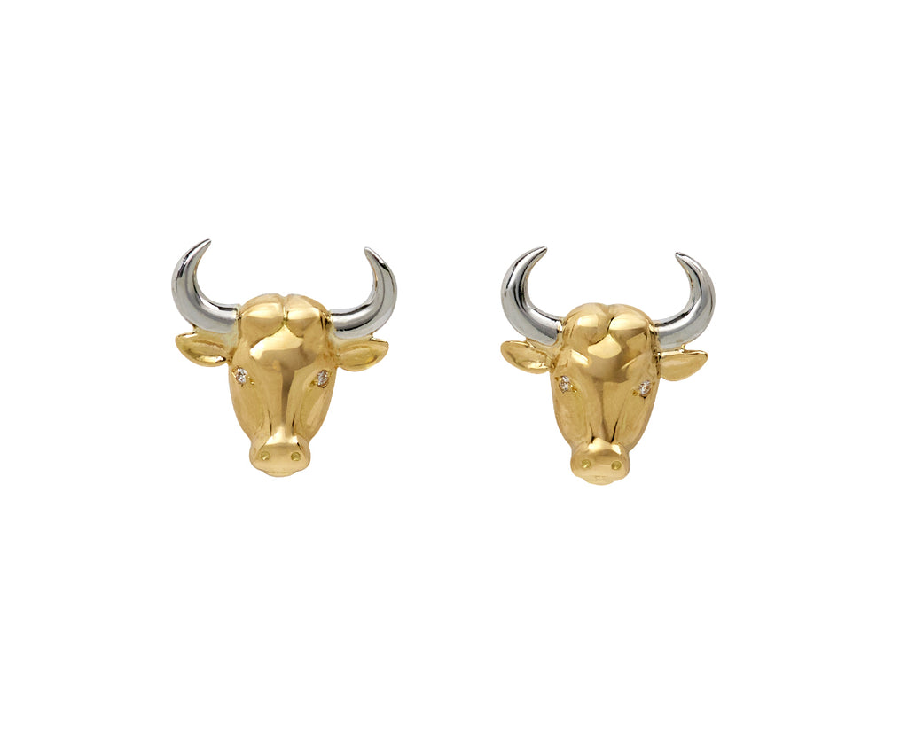 Brent Neale Taurus Stud Earrings