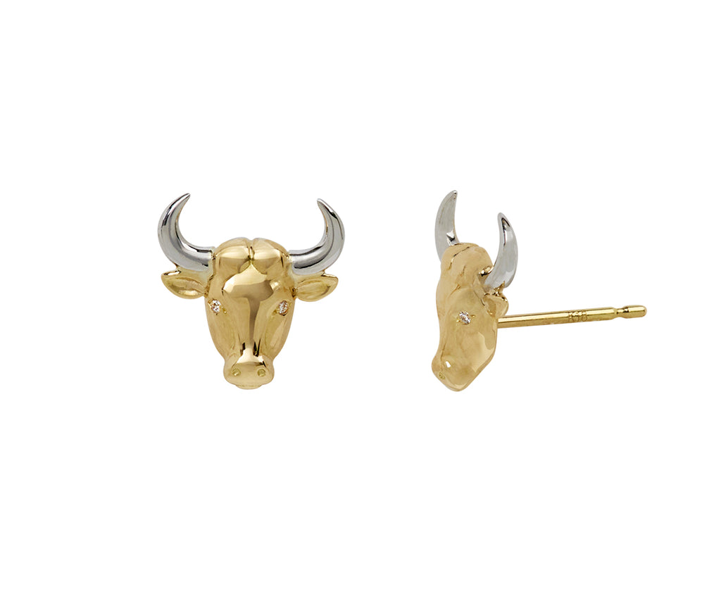 Brent Neale Taurus Stud Earrings Side View