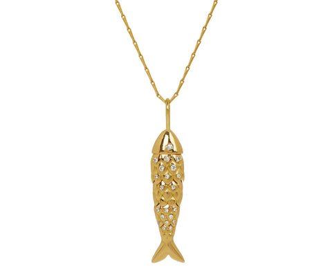 Medium Fish Pendant Necklace