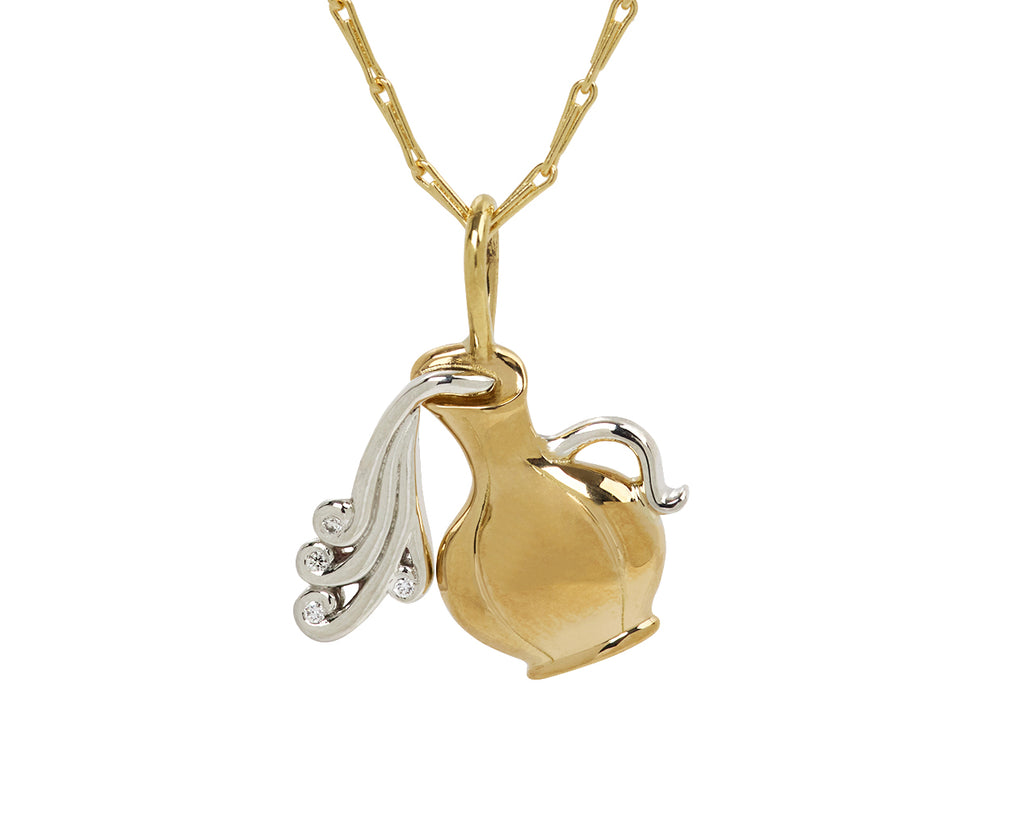 Small Aquarius Pendant Necklace