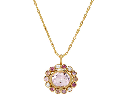 Brent Neale Morganite Wildflower Pendant Necklace