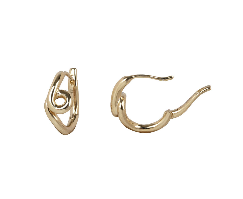 Single Wave Hoop Earrings