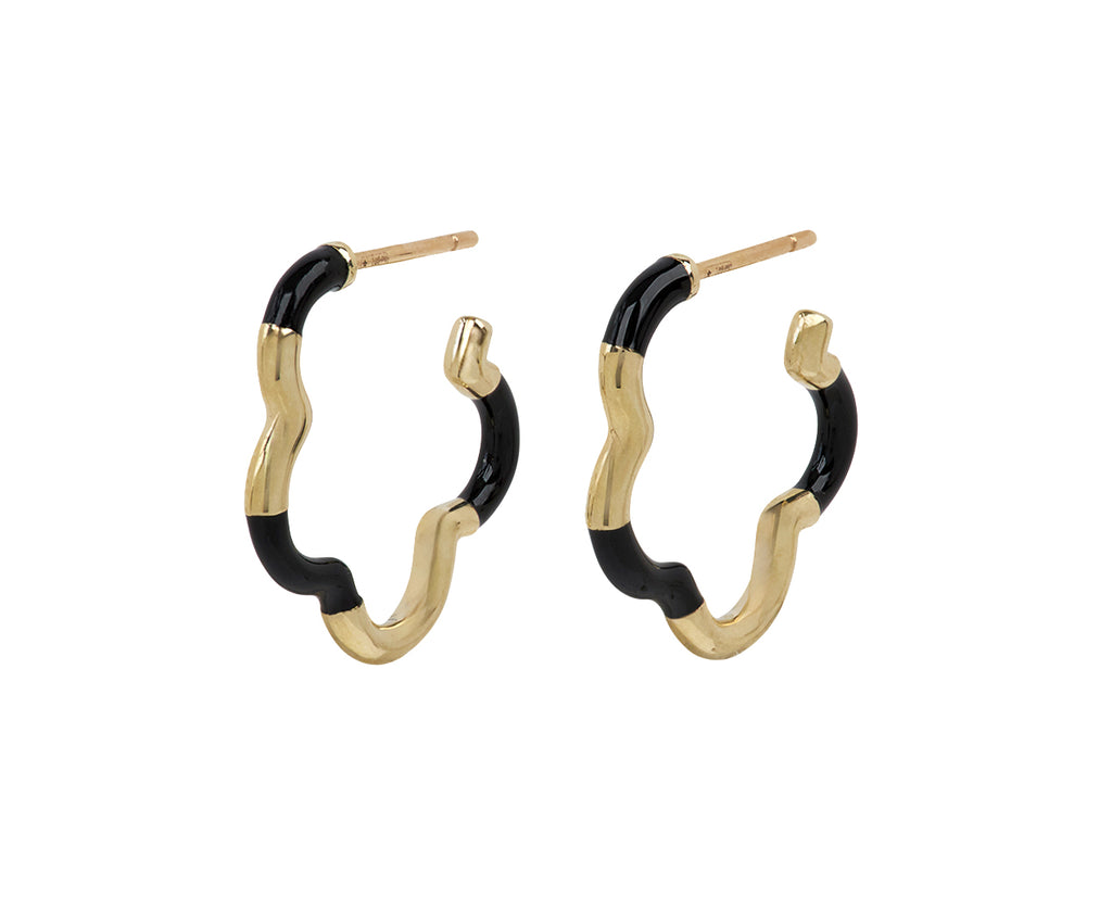Bea Bongiasca Black Mini B Earrings