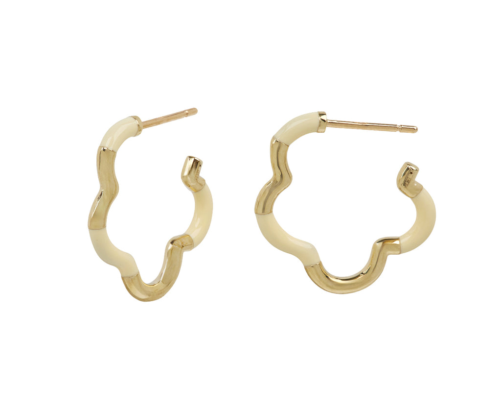 Bea Bongiasca Panna Mini B Earrings - Side View