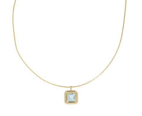 「新商品」に関するプレスリリース Bongiasca Bea Square Necklace Pendant Topaz Blue アクセサリー