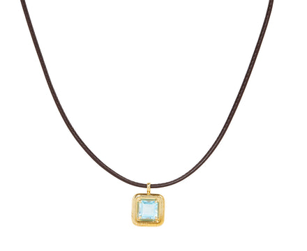 Bea Bongiasca Blue Topaz Candy Pendant Necklace
