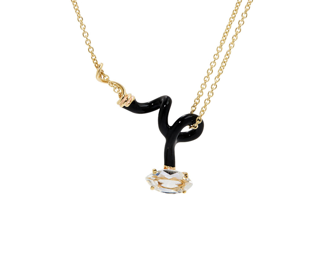 Bea Bongiasca You're So Vine Rock Crystal Pendant Necklace - Closeup