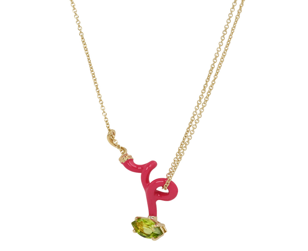 Bea Bongiasca You're So Vine Rock Crystal Pendant Necklace - Angled View