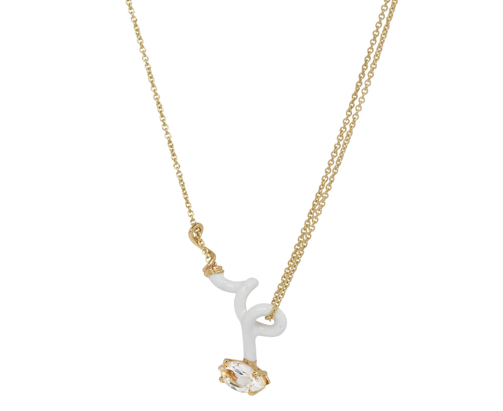 Bea Bongiasca You're So Vine Peridot Pendant Necklace - Angled View