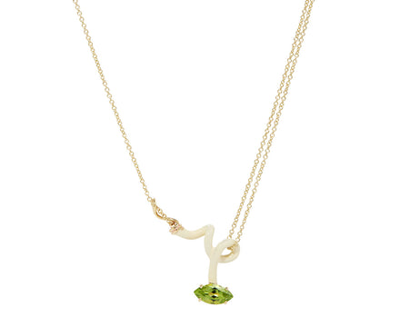 Bea Bongiasca You're So Vine Peridot Pendant Necklace