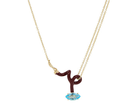 Bea Bongiasca You're So Vine Blue Topaz Pendant Necklace