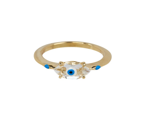 Bea Bongiasca Rock Crystal Big Eye Ring