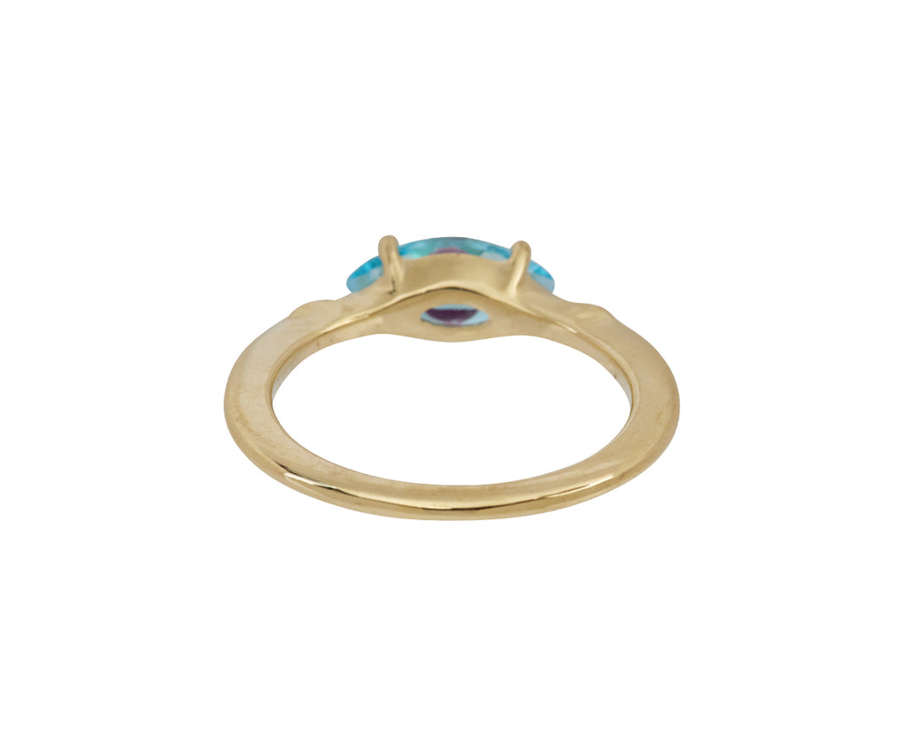 Bea Bongiasca Blue Topaz Big Eye Ring - Back View