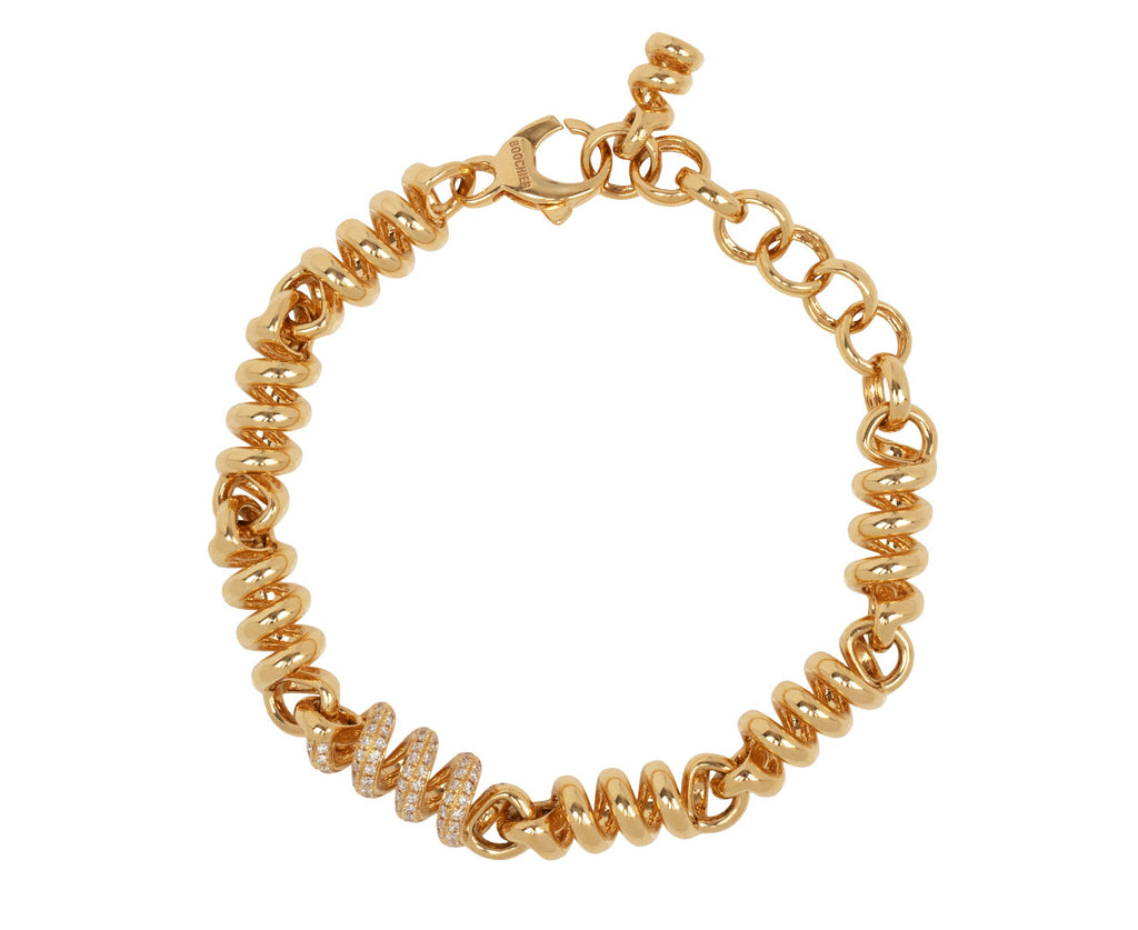 Single Diamond Link Slinkee Chain Bracelet - TWISTonline