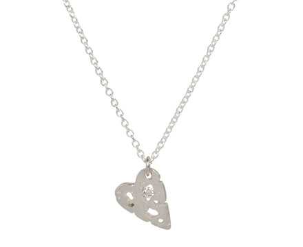 Branch Mini Shadow Heart Diamond Pendant Necklace