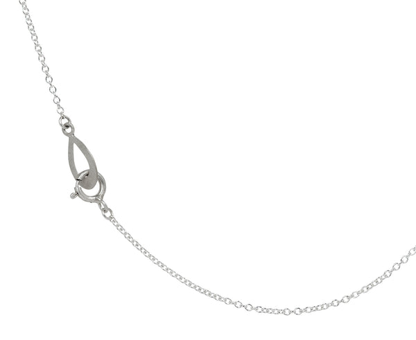Branch Silver Disco Egg Pendant Necklace