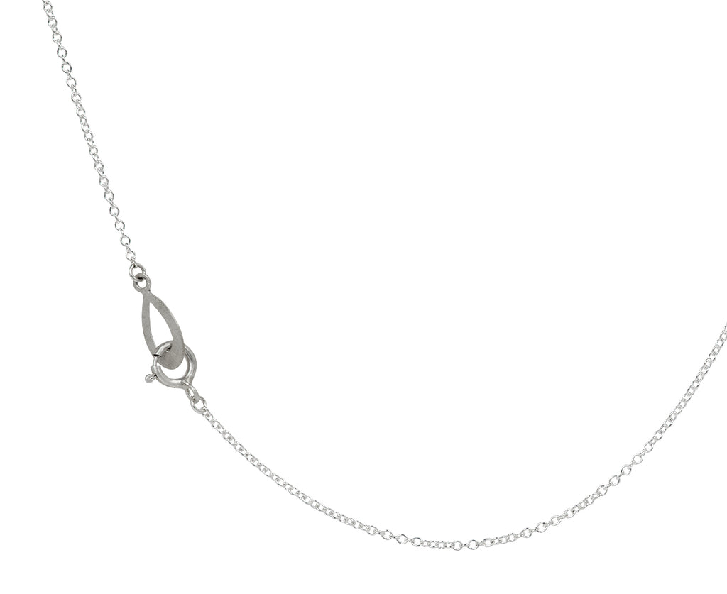 Branch Silver and Diamond Five Cluster Pendant Necklace - Closure